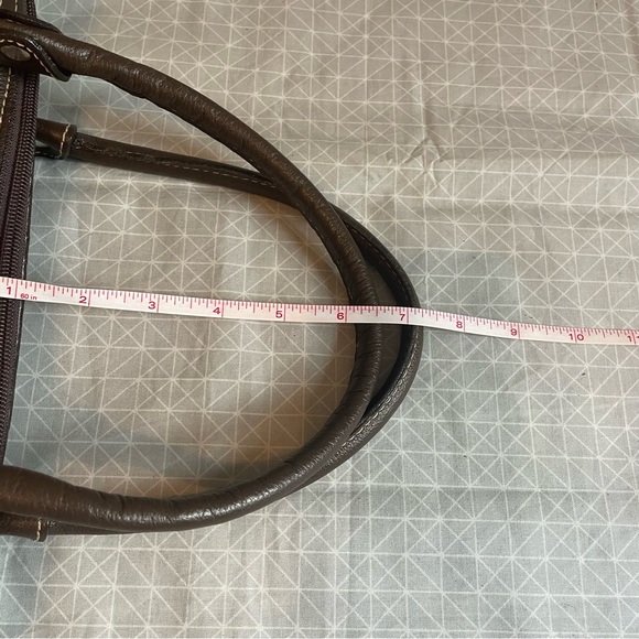 Flavia Maria Spotted Pony Hair on Hide Satchel - Picture 13 of 13